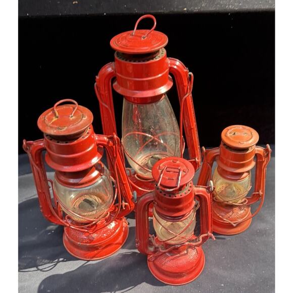 4 Nice VTG WINGED WHEEL Red Lanterns No. 350 & 500 Japan - Picture 13 of 13